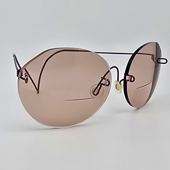 Unbranded Anodized Purple Ultra-Light Rimless Eyeglasses Frame 60-17-113 - Picture 6 of 12